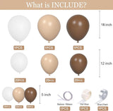 Neutral Balloon Garland Kit Boho Gender Reveal Balloons Arch Brown