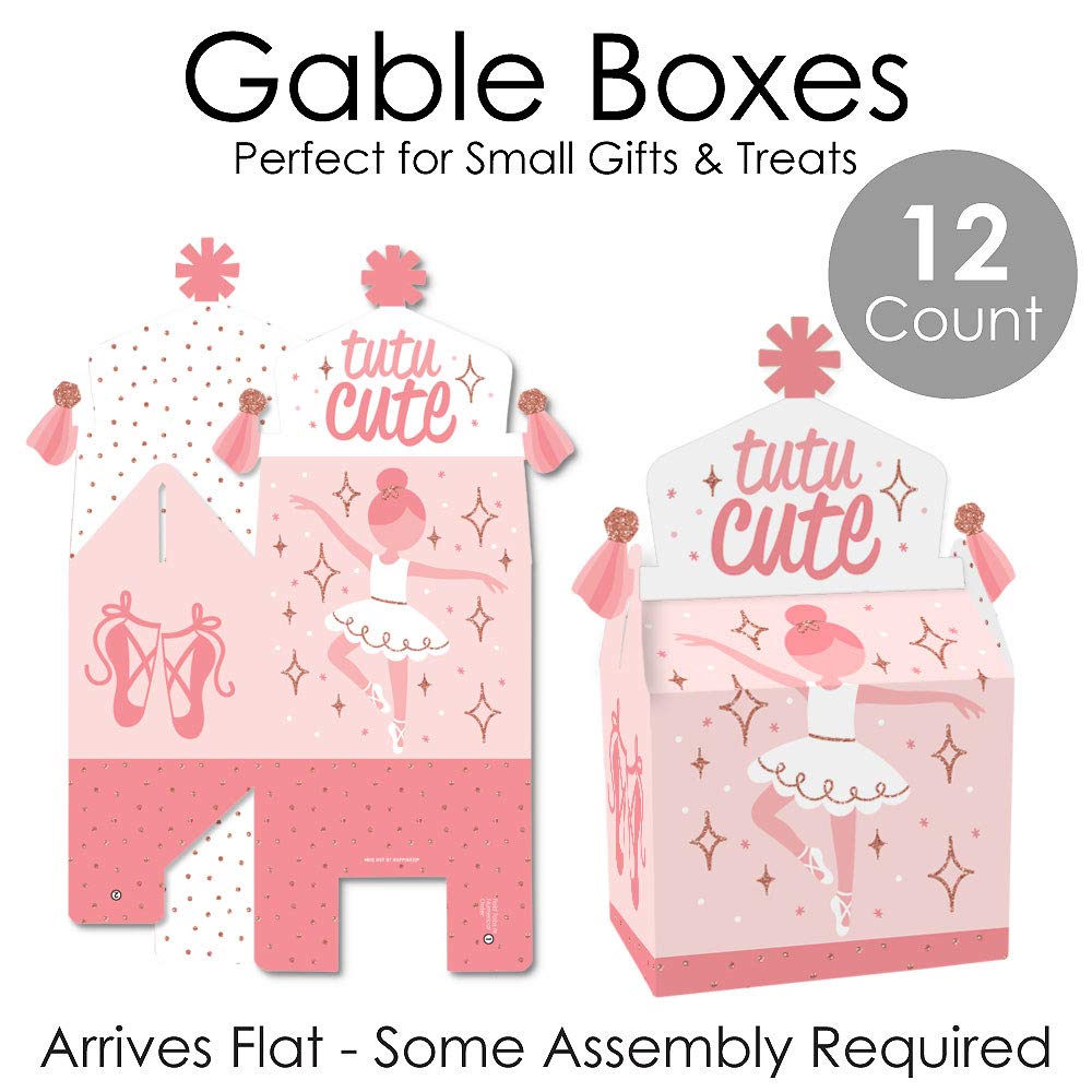 Big Dot of Happiness Tutu Cute Ballerina - Treat Box Party Favors -
