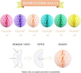 Retirement Party Decorations Kit for Women 17 Piece Elegant Pastel