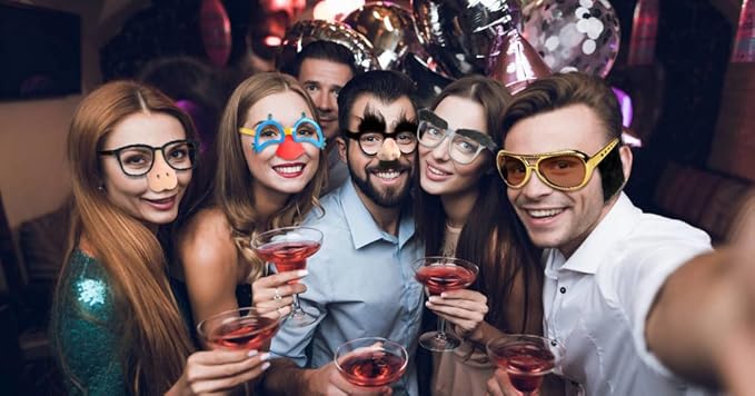 Ocean Line Halloween Glasses - 6 Pairs Fun Halloween Costume Party