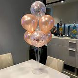 Rose Gold Balloon Stand Centerpiece Table Decorations for Birthday