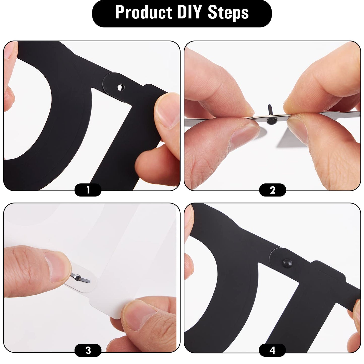 SUNBEAUTY 146 Pcs Black DIY Make Your Own Banner Customizable Letters