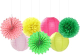 Hawaiian Summer Beach Pool Party Decorations Streamers 14pcs