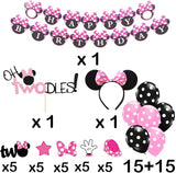 Oh Twodles Balloons Pink Second Birthday Cake Topper 2nd Banner