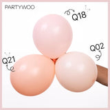 PartyWoo Baby Pink Balloons 140pcs Different Sizes of 18 12 10 5 Inch