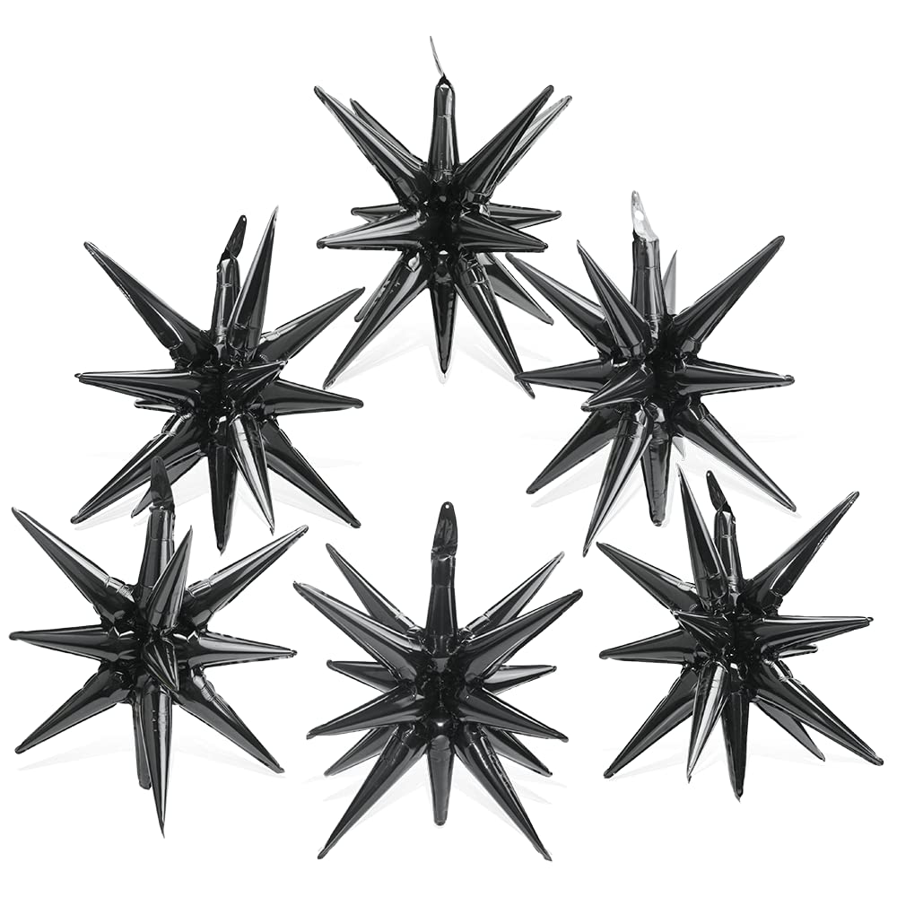 4D 14 Point One-Piece Star Cone Balloon Metallic Spike Explosion Star
