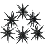 4D 14 Point One-Piece Star Cone Balloon Metallic Spike Explosion Star