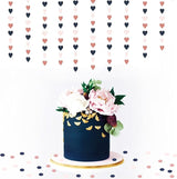 Navy-Blue Pink Rose-Gold Mothers-Day Garland - 52Ft Gender Reveal