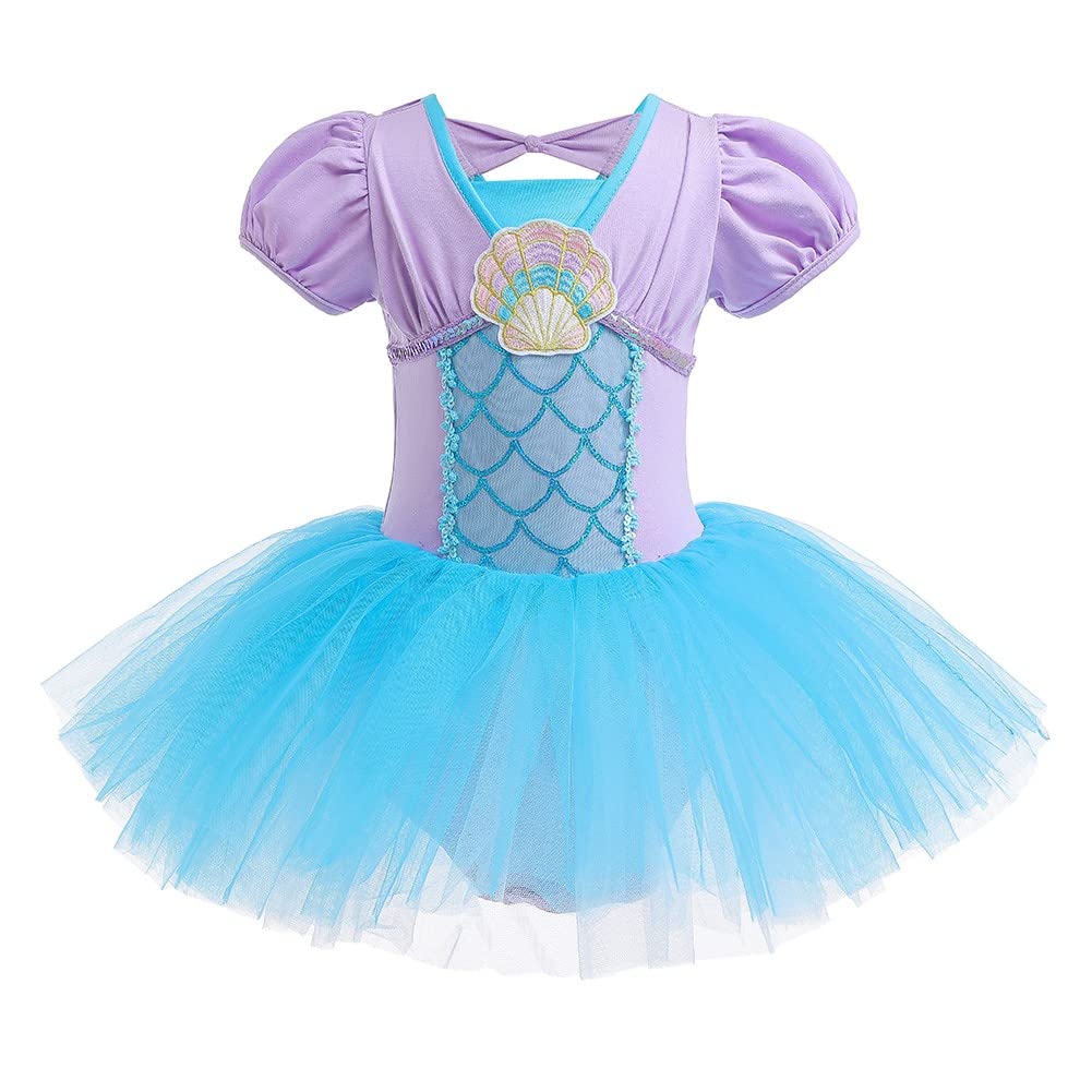 MYRISAM Ariel Mermaid Princess Leotards for Baby Girls Ballet Dance
