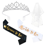 Docooniver 4 Pcs Bachelorette Party Decorations Bride & Groom to be