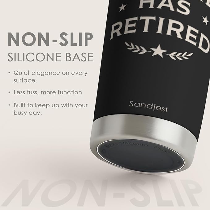 Retirement Tumbler 20oz Stainless Steel Travel Cup with Lid The