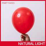 PartyWoo Red Balloons 100 pcs Different Sizes of 18 12 10 5 Inch Red