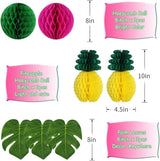 Hawaiian Party Decorations Tropical Birthday Party Supplies Flamingo