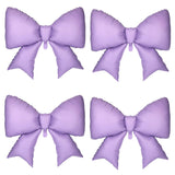 4Pcs Giant Bow Balloons, 97.5cm/38in Big Elegant Coquette Theme Purple