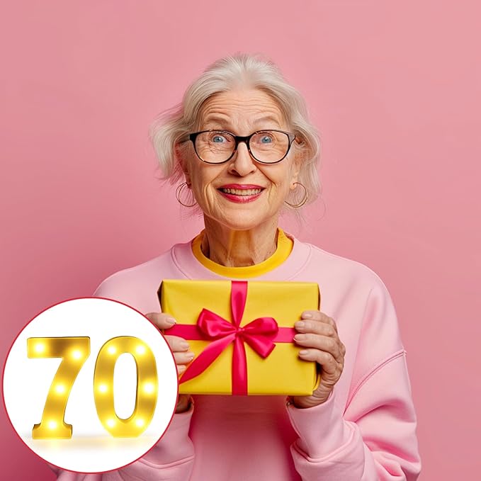 70th Birthday Decorations for Women Men Happy 70 Birthday