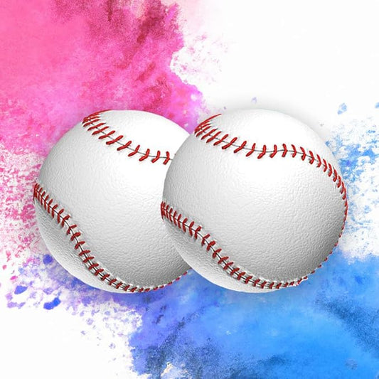 Gender Reveal Baseball Set Pink & Blue Powder Kit for Complete