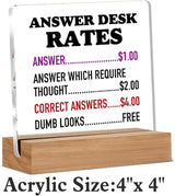 Funny Office Gifts for Coworkers, Boss Gifts, Answer Desk Rates
