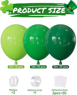 Green Balloons, 50 Pcs Dark & Lime Green Balloons 12 Inch Latex