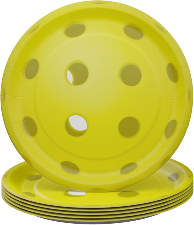 Blue Orchards Pickleball Party Plates and Napkins (52 Pieces for 16