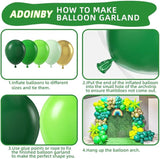Green Balloon Arch Kit, ADOINBY 140Pcs Emerald Dark Lime Pastel Green