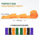 Captain Décor 8 Halloween Streamers, 656ft Pack of 8 Crepe Paper