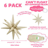 22'' 4D Spiky Star Balloon Magic One-Piece 14-Pointed Star Cone