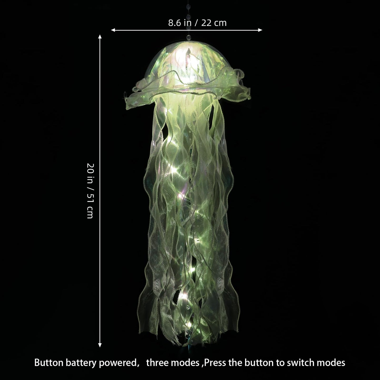 Glitter Iridescent Jellyfish Hanging Decor Jellyfish Kit for Under The
