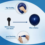 Zesliwy Blue Confetti Balloons Set,50Pcs 12 Inch Navy Light Metallic