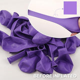 PartyWoo Purple Balloons 100 pcs Different Sizes of 36 18 12 10 5