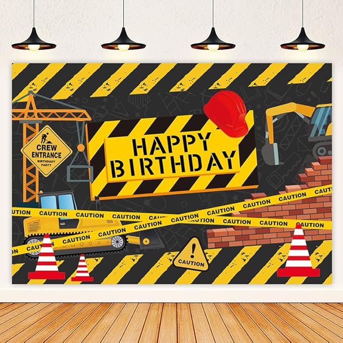 Construction Themed Birthday Party Decorations Digger Dump Truck