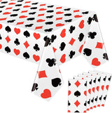 Tatuo Casino Theme Party Decorations Poker Tablecloth Plastic
