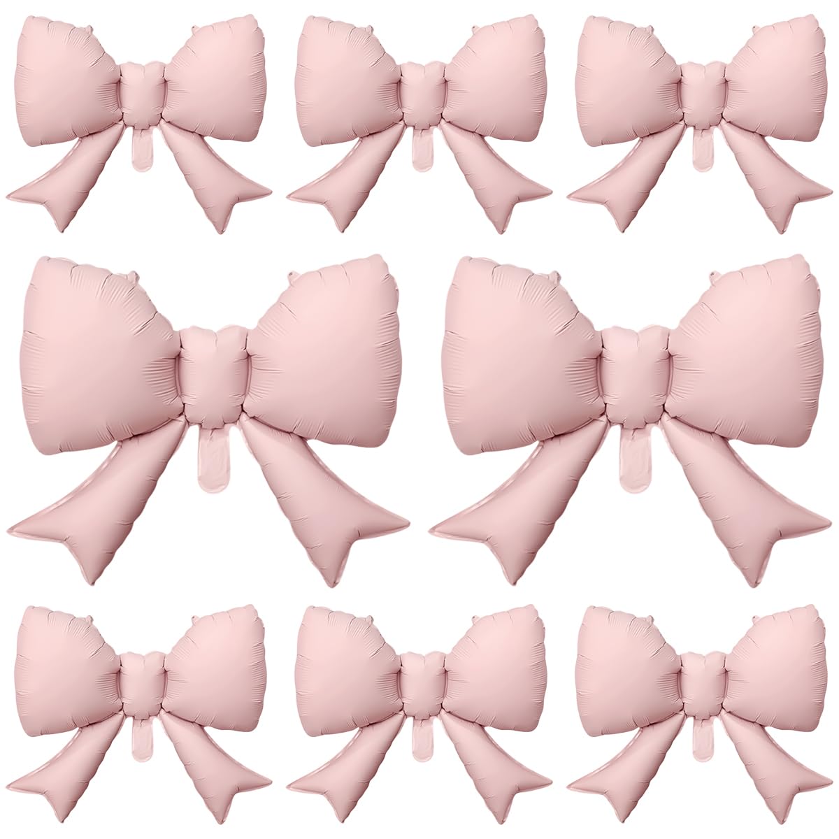 8Pcs Pink Bow Big Balloon Bow Theme Party Decoration Balloon for Women
