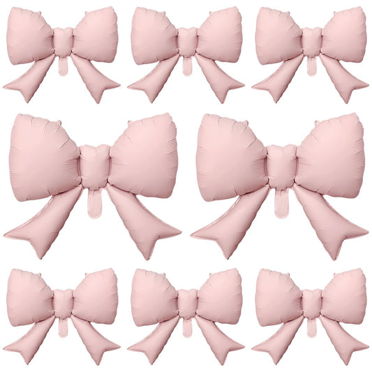 8Pcs Pink Bow Big Balloon Bow Theme Party Decoration Balloon for Women