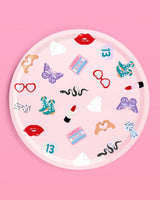 xo, Fetti Party Paper Plates | 24pcs. 9" | Concert Party Tableware,