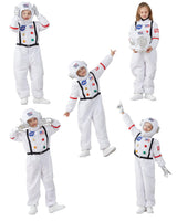 Kids Astronaut Halloween Costume Set, Boys Girls 2-3 YRS White