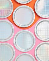 xo, Fetti Disco Ball Paper Plates - 25 pk, 9" | Bachelorette Party