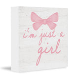CUANFDDSF Trendy Pink Bow Coquette Room Decor Wooden Box Sign,