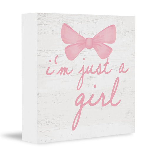 CUANFDDSF Trendy Pink Bow Coquette Room Decor Wooden Box Sign,