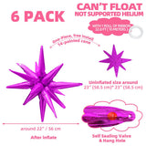 4D Magic Metallic Spike Explosion Balloon One-Piece 14-Pointed Star