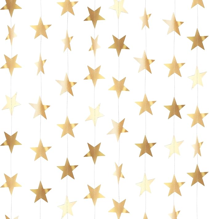 Patelai Glitter Star Garland Banner 2026 Graduation Decor 130 Feet #17