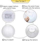 Paper Lanterns Decorative, Round Hanging Paper Lanterns Decorations