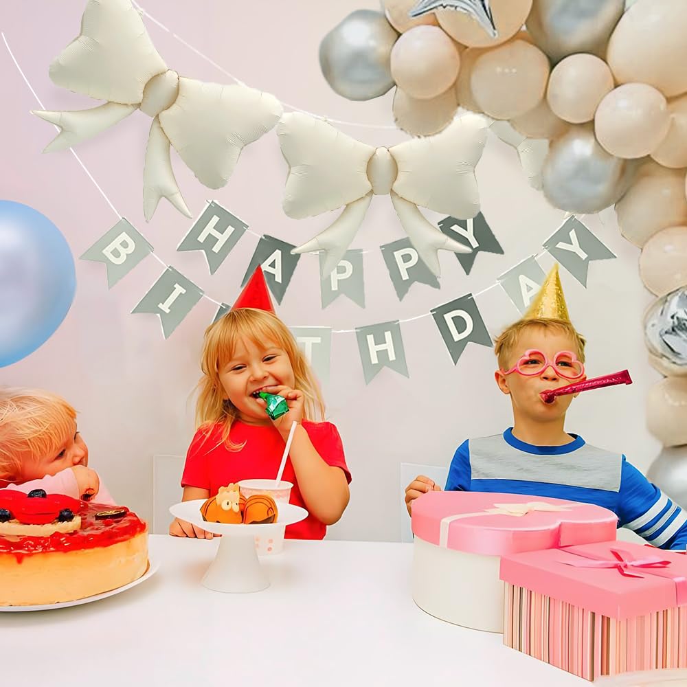 4pcs Jumbo Oversized Ribbon Balloons Coquette Bow Balloons Bow Pa Maca