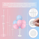Voircoloria 6 Sets Balloon Stand Kits, Balloon Sticks with Base for