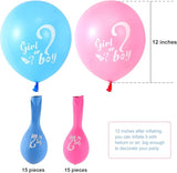 30 Pcs Gender Reveal Balloons Girl or Boy Latex Balloon 12 Inches