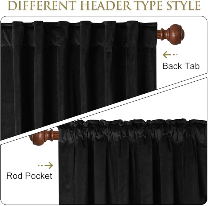 Halloween Decoration Velvet Curtains Retro Aesthetic Fullness Window
