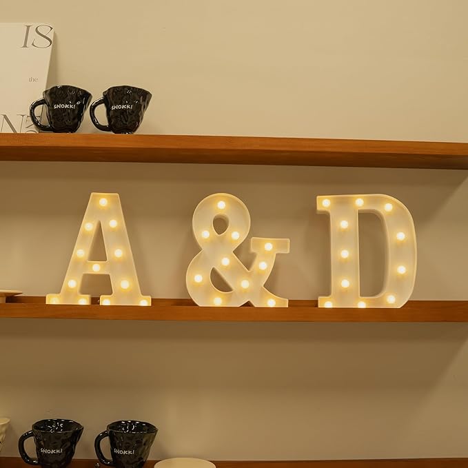 Foaky Light Up Letters,Marquee Letters,Engagement Party Decorations