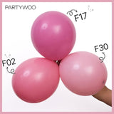 PartyWoo Mauve Balloons 100pcs Different Sizes of 18 12 10 5 Inch