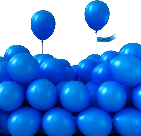 PartyWoo Royal Blue Balloons 100pcs of 5 Inch Dark Blue Latex