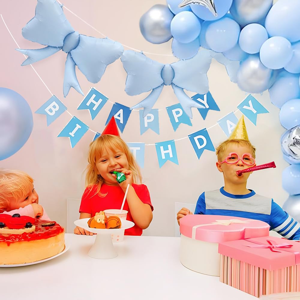 4pcs Jumbo Oversized Ribbon Balloons Coquette Bow Balloons Bow Party