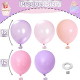 Pastel Pink and Purple Balloons, Princess Pearl Light Pink Purple
